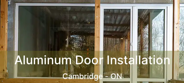  Aluminum Door Installation Cambridge - ON