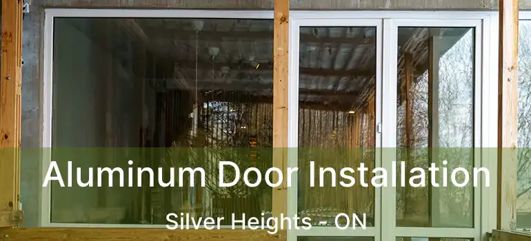  Aluminum Door Installation Silver Heights - ON