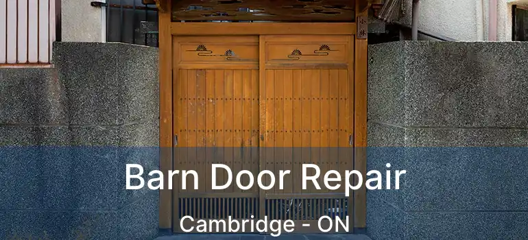  Barn Door Repair Cambridge - ON