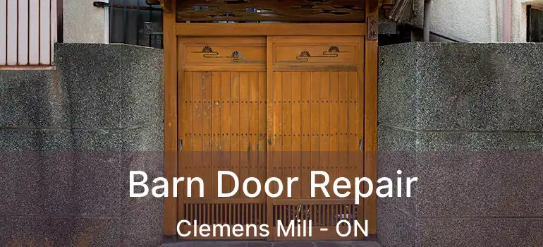  Barn Door Repair Clemens Mill - ON