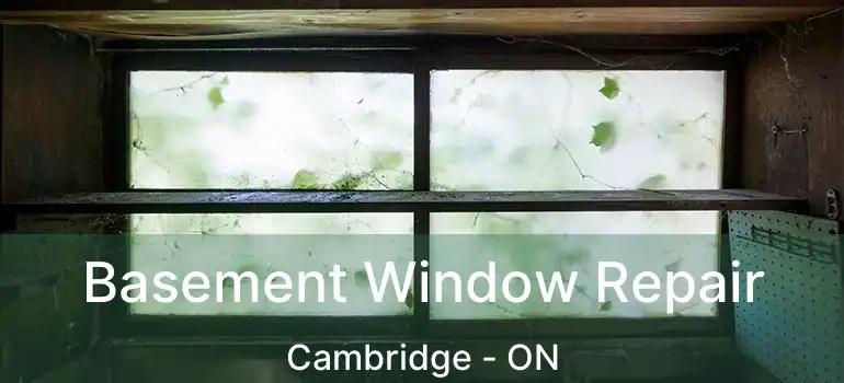  Basement Window Repair Cambridge - ON