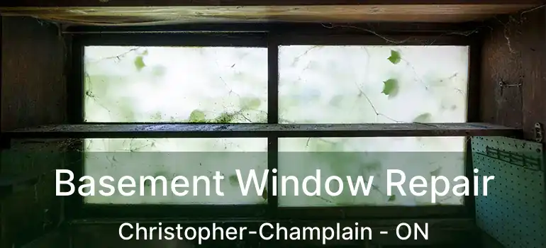  Basement Window Repair Christopher-Champlain - ON