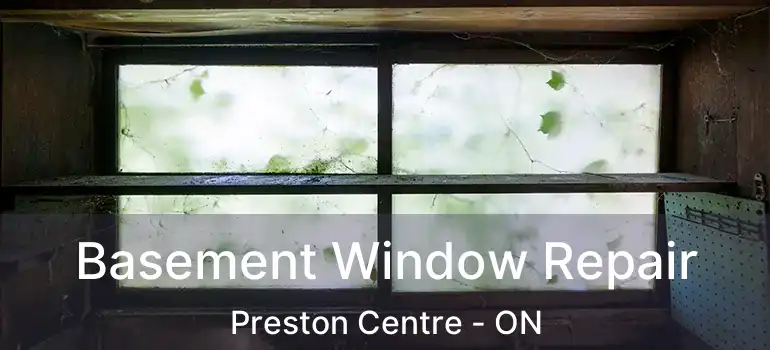  Basement Window Repair Preston Centre - ON