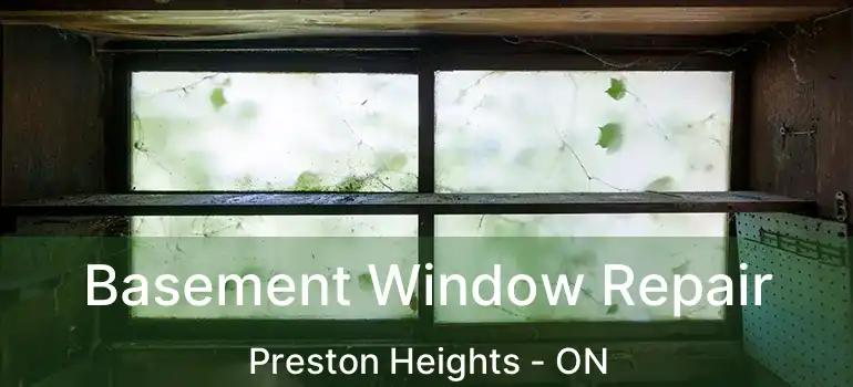  Basement Window Repair Preston Heights - ON