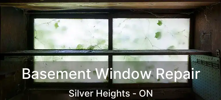  Basement Window Repair Silver Heights - ON