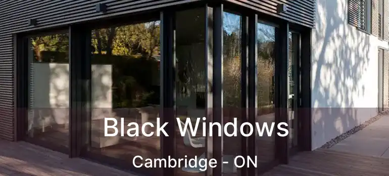  Black Windows Cambridge - ON
