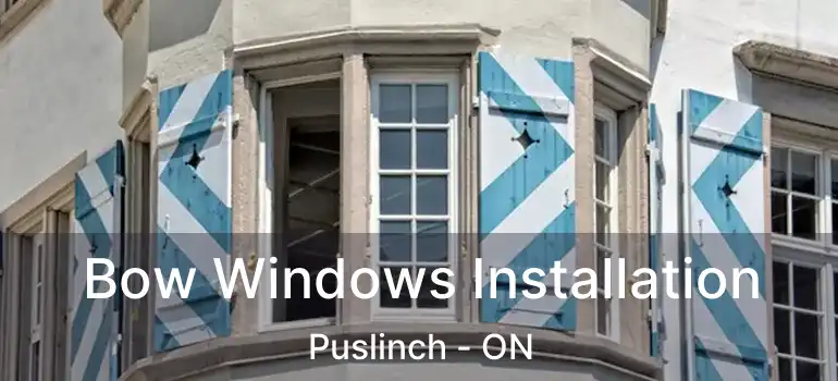  Bow Windows Installation Puslinch - ON