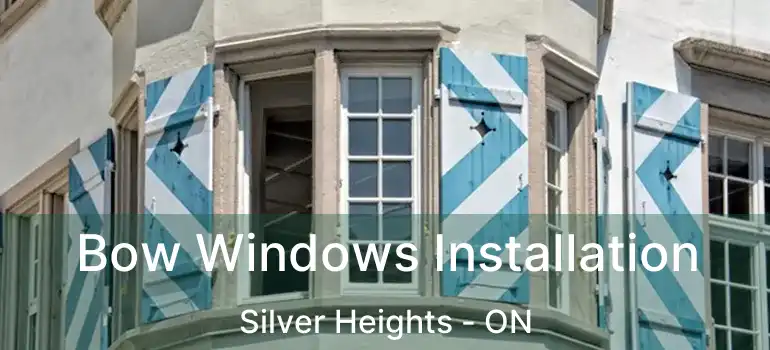  Bow Windows Installation Silver Heights - ON