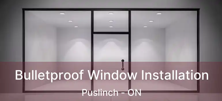  Bulletproof Window Installation Puslinch - ON