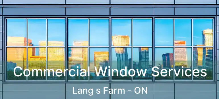  Commercial Window Services Lang s Farm - ON