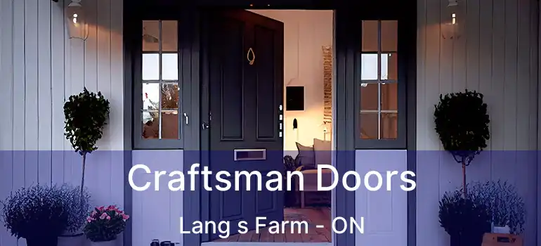  Craftsman Doors Lang s Farm - ON