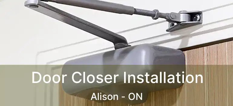  Door Closer Installation Alison - ON