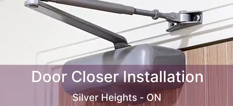  Door Closer Installation Silver Heights - ON