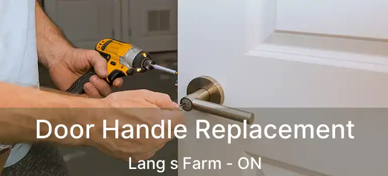  Door Handle Replacement Lang s Farm - ON