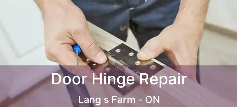  Door Hinge Repair Lang s Farm - ON
