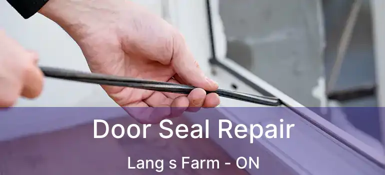  Door Seal Repair Lang s Farm - ON