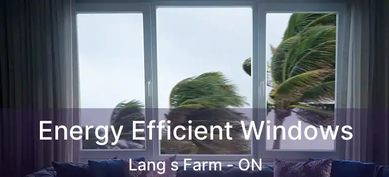  Energy Efficient Windows Lang s Farm - ON