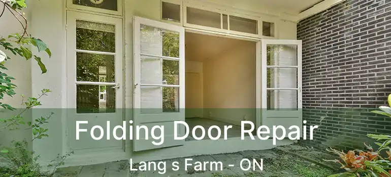  Folding Door Repair Lang s Farm - ON
