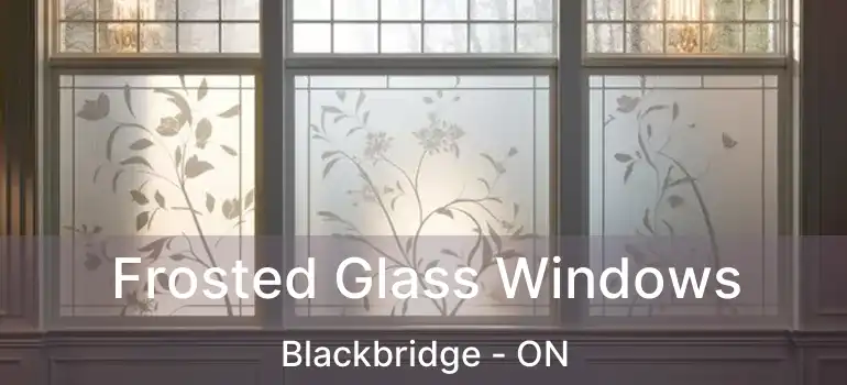  Frosted Glass Windows Blackbridge - ON