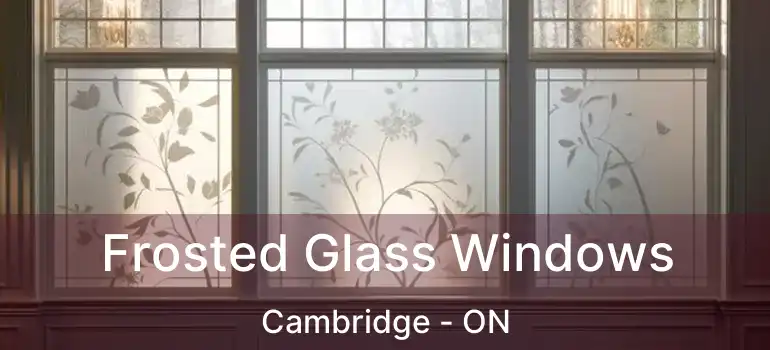  Frosted Glass Windows Cambridge - ON