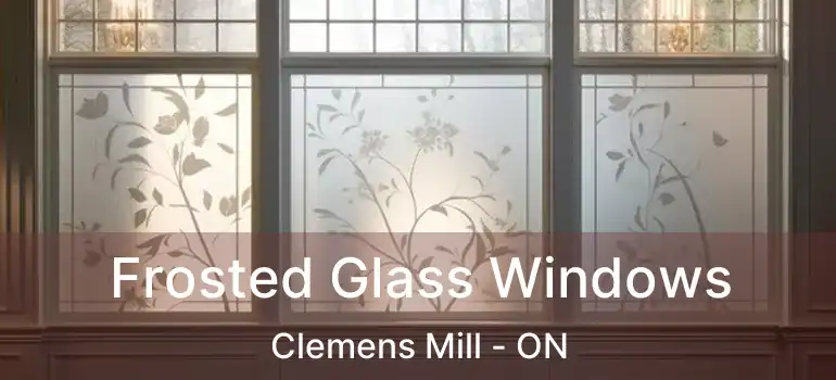  Frosted Glass Windows Clemens Mill - ON