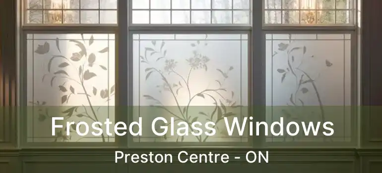  Frosted Glass Windows Preston Centre - ON