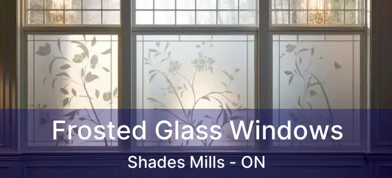  Frosted Glass Windows Shades Mills - ON