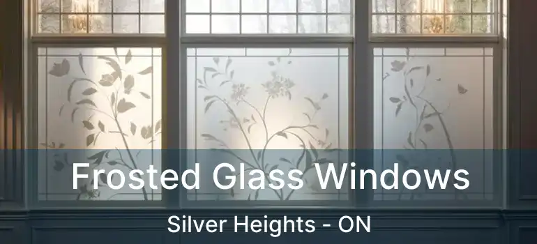  Frosted Glass Windows Silver Heights - ON