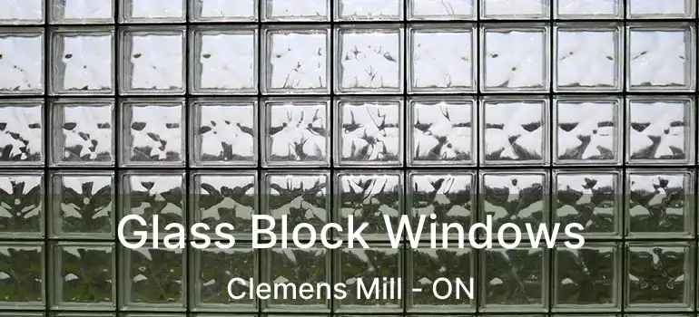  Glass Block Windows Clemens Mill - ON