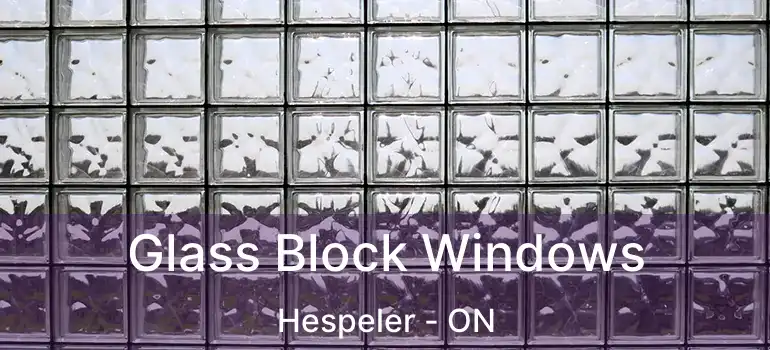 Glass Block Windows Hespeler - ON