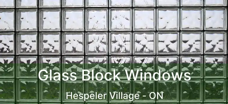 Glass Block Windows Hespeler Village - ON