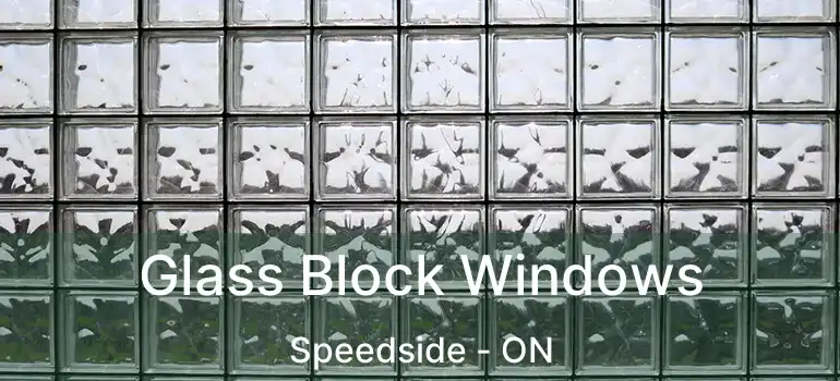  Glass Block Windows Speedside - ON