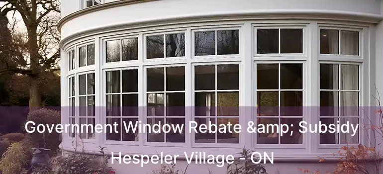  Government Window Rebate & Subsidy Hespeler Village - ON