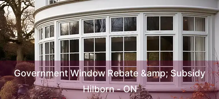 Government Window Rebate & Subsidy Hilborn - ON