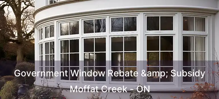  Government Window Rebate & Subsidy Moffat Creek - ON