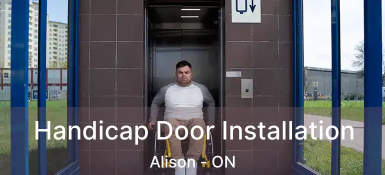 Handicap Door Installation Alison - ON