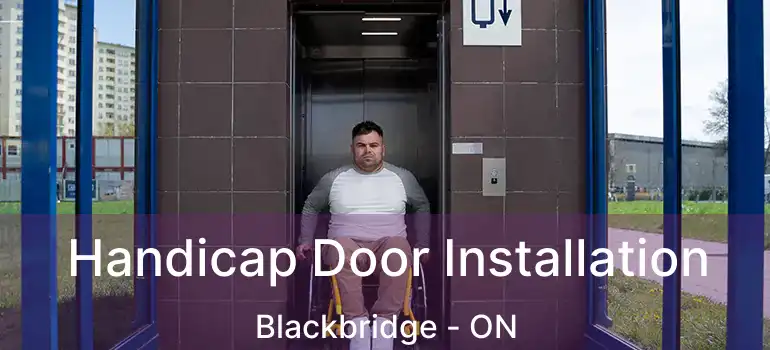  Handicap Door Installation Blackbridge - ON
