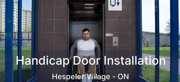  Handicap Door Installation Hespeler Village - ON
