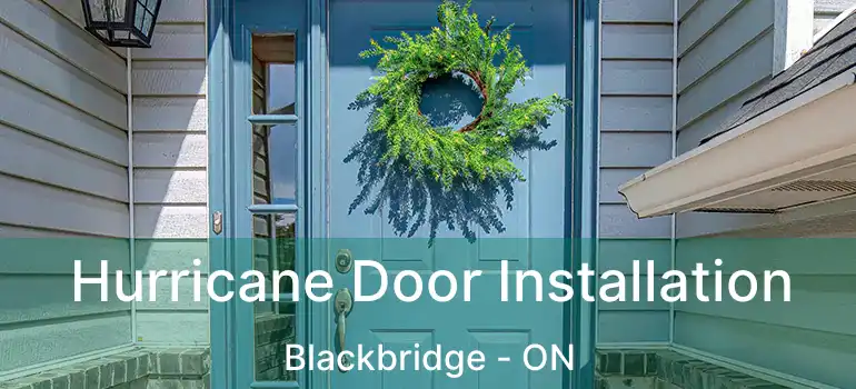  Hurricane Door Installation Blackbridge - ON