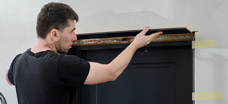 Wood Door Hole Repair in Cambridge, ON