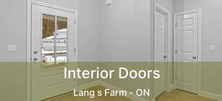  Interior Doors Lang s Farm - ON