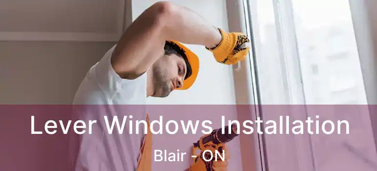  Lever Windows Installation Blair - ON