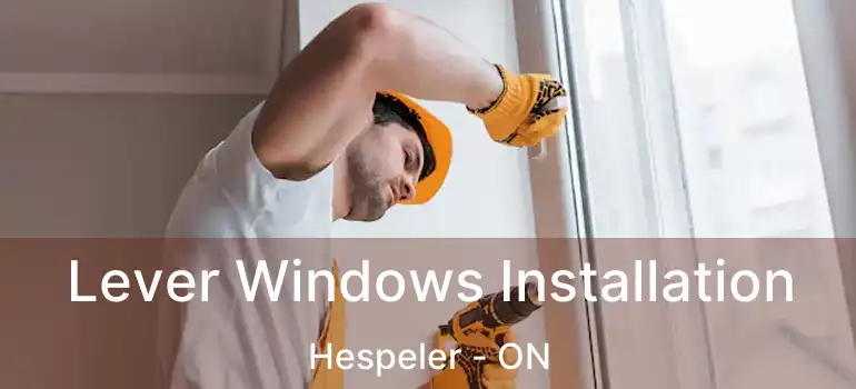  Lever Windows Installation Hespeler - ON