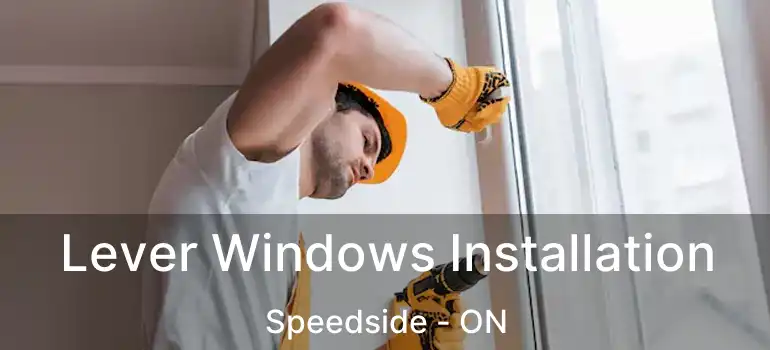  Lever Windows Installation Speedside - ON