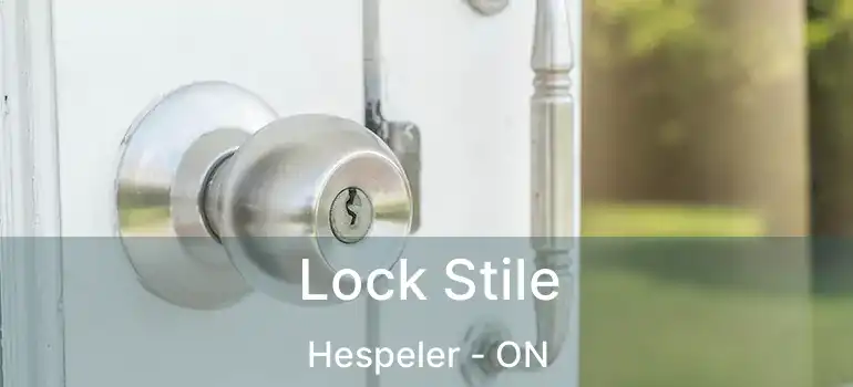  Lock Stile Hespeler - ON