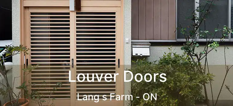 Louver Doors Lang s Farm - ON