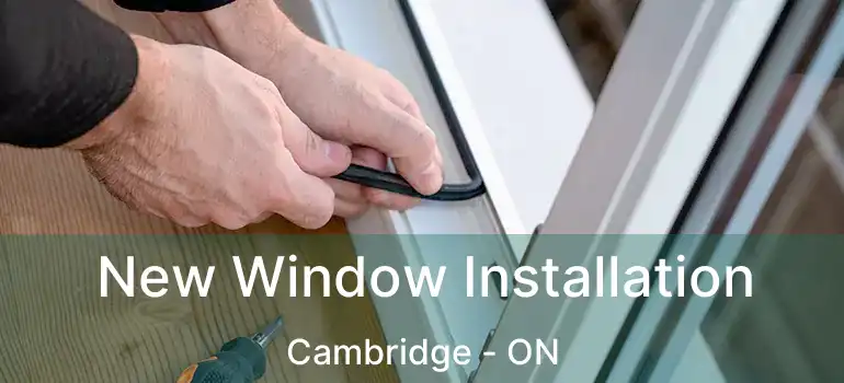 New Window Installation Cambridge - ON