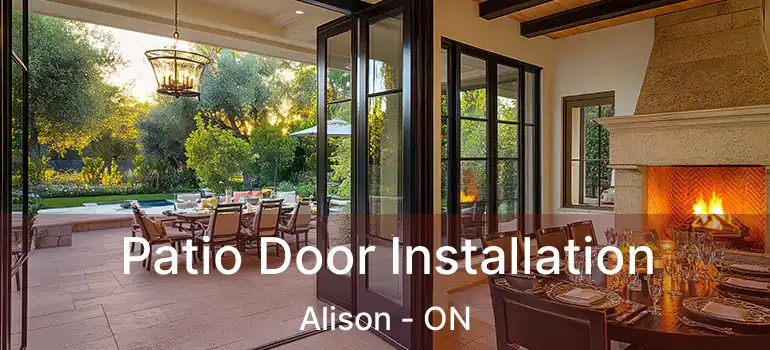  Patio Door Installation Alison - ON