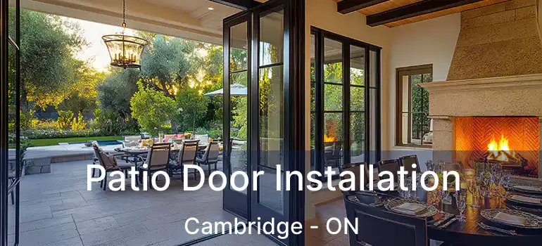  Patio Door Installation Cambridge - ON