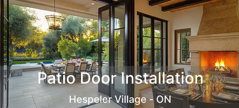  Patio Door Installation Hespeler Village - ON